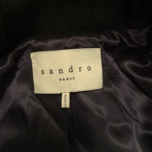 SANDRO COAT WITH FUR - Picture 4 of 4